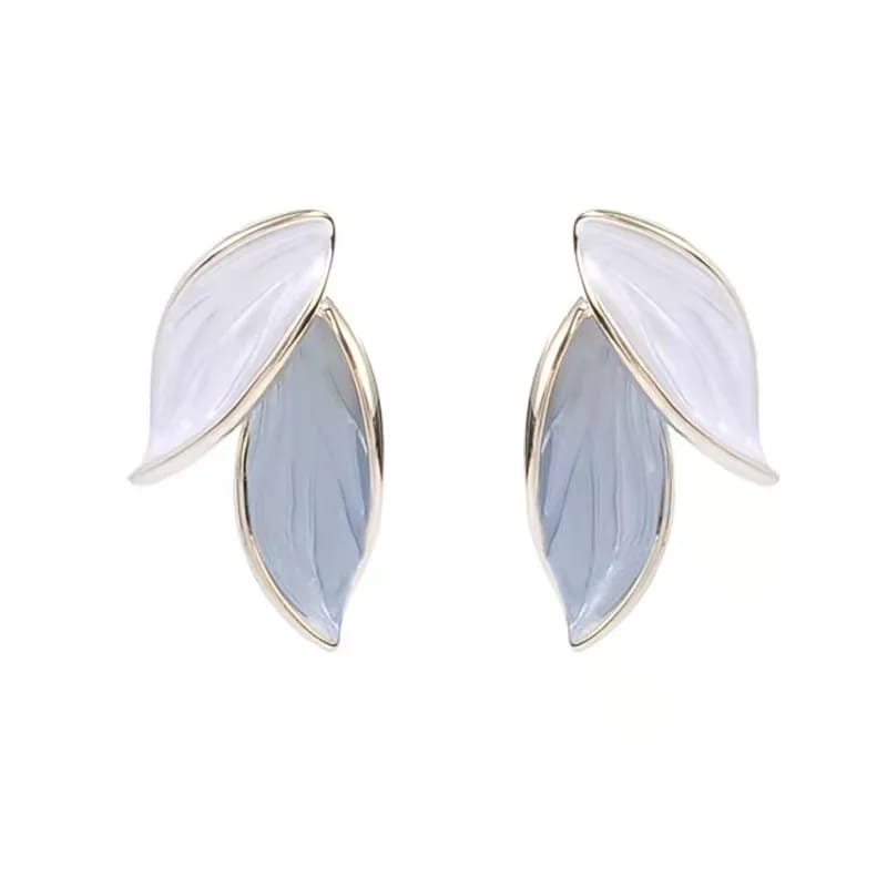 leaf Alloy Stud Earrings