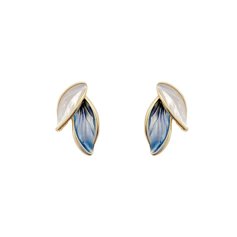 leaf Alloy Stud Earrings