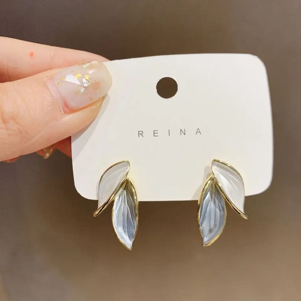 leaf Alloy Stud Earrings