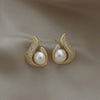 Pearl Earrings with Retro Style