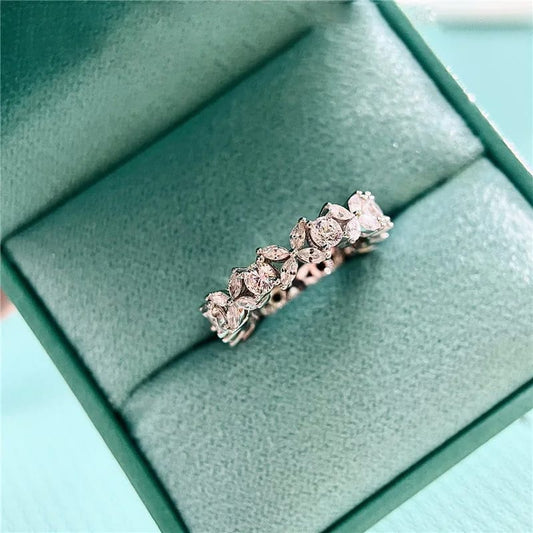 Silver Four Leaf Clover Ring