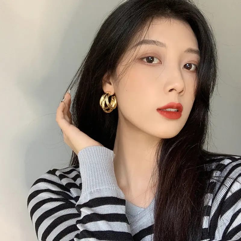 Triple Hoop Earrings