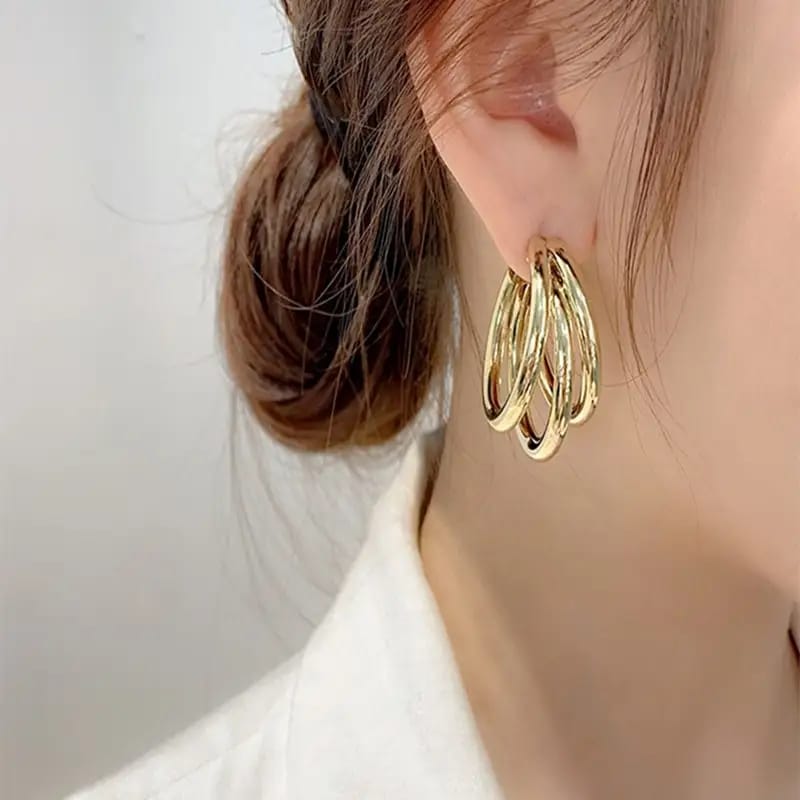 Triple Hoop Earrings
