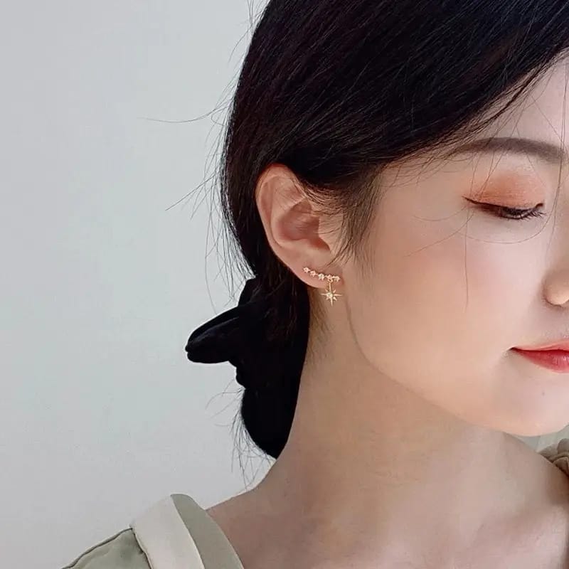 crystal Star temperament Drop earrings