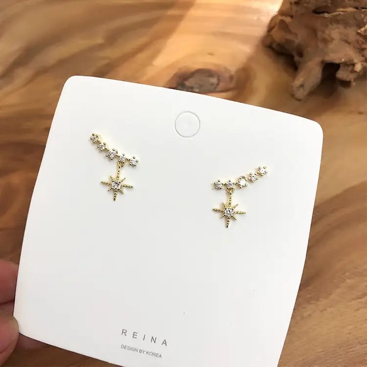 crystal Star temperament Drop earrings
