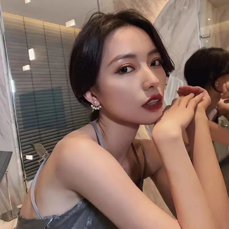 Front and back pearl earrings