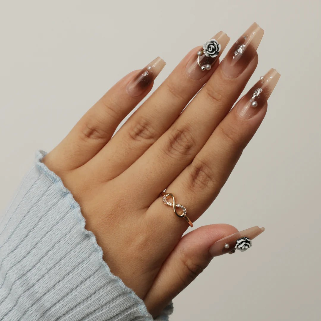 Golden Infinity Adjustable Ring