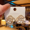 White flower earring