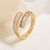 Gold-Tone Open Cuff Ring