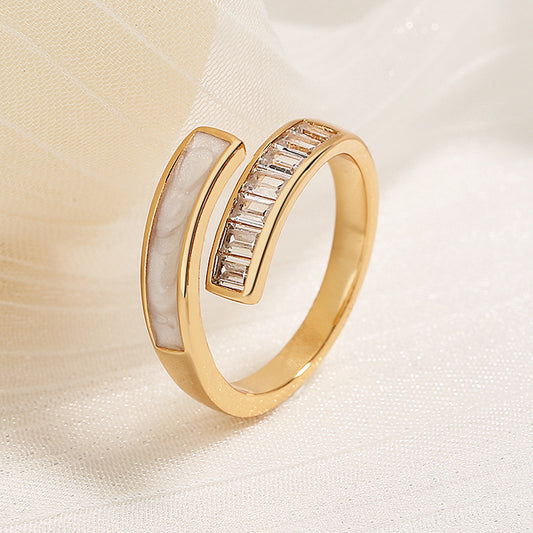 Gold-Tone Open Cuff Ring