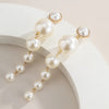 Pearl Drop Long Earrings for Women Girls