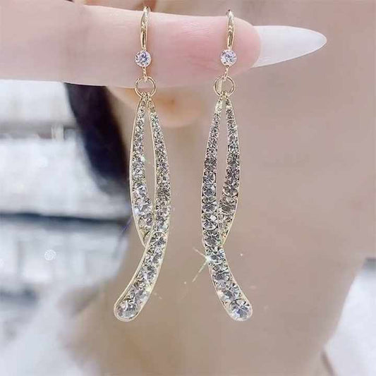 Cross tassel earrings