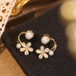 Elegant Floral Pearl Earring
