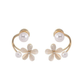Elegant Floral Pearl Earring