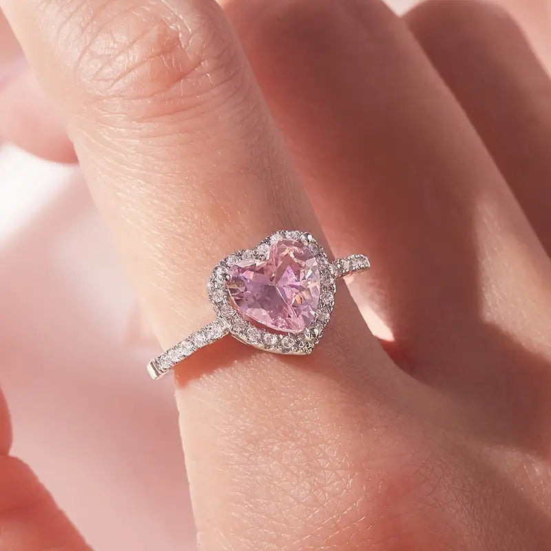 Princess Pink Heart Ring