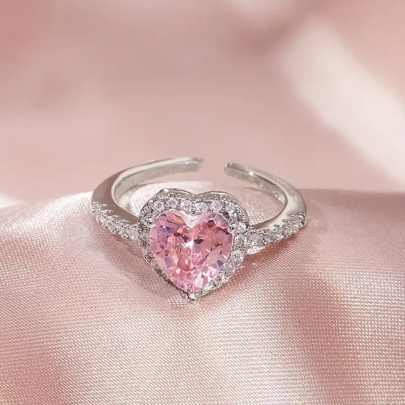 Princess Pink Heart Ring