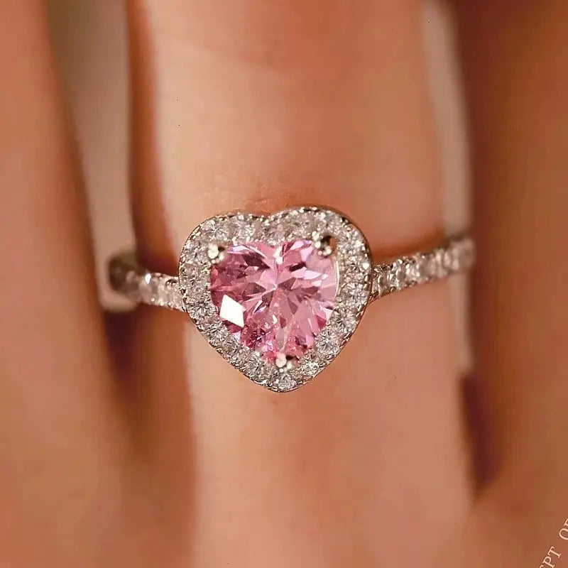 Princess Pink Heart Ring