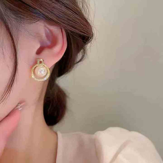 Gold Plated Pearl Earring