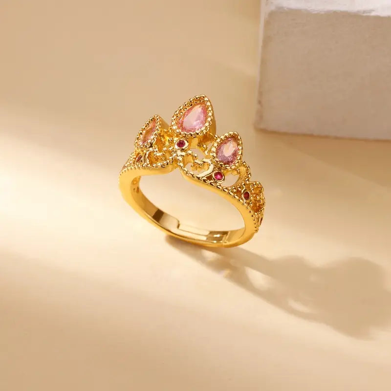 Princess Style Golden Ring