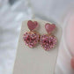 Pink Heart Shaped Luxury Earring