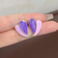 Delicate Heart Shaped Stud Earrings