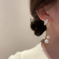 Leaf Pearl Drop Earrings