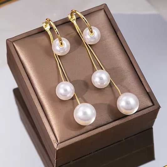 Cute Pearl Drop Earrings