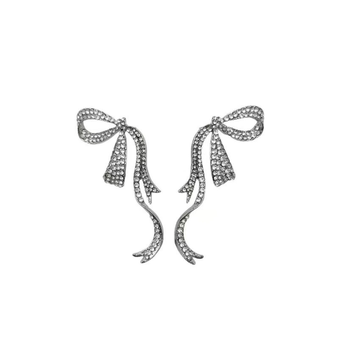 Bow Shaped Drop Earrings