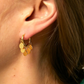 Small Coin Ball Huggies Hoop Earrings