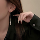 Diamond drop earrings