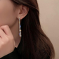 Diamond drop earrings