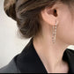 Silver Double-layer Chain Earrings