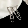 Trendy Silver Chain Earring