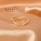 Golden V Shape Ring