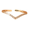 Golden V Shape Ring