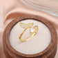 Gold Plated Golden Fishtail Ring