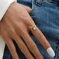 Gold Plated Golden Fishtail Ring