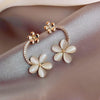 Cute Opal Flower Earrings