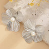 White Flower Earrings