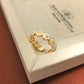 Golden Daisy Petal Ring
