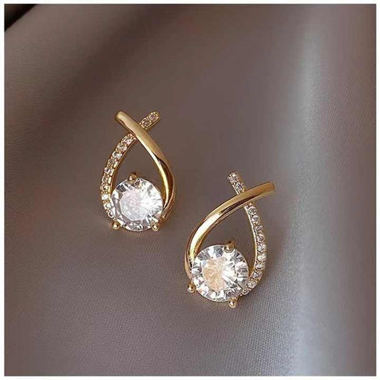 Cross Crystal Earring