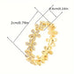 Shine Golden Flower Ring