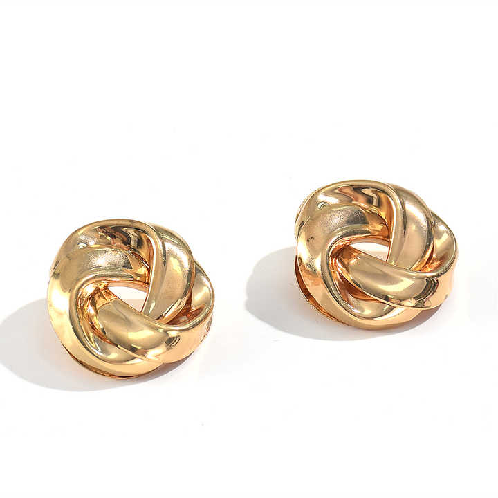 Knotted Designer Stud Earrings