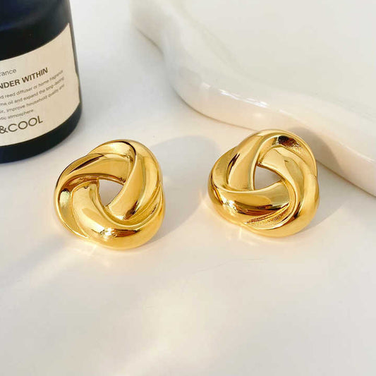 Knotted Designer Stud Earrings