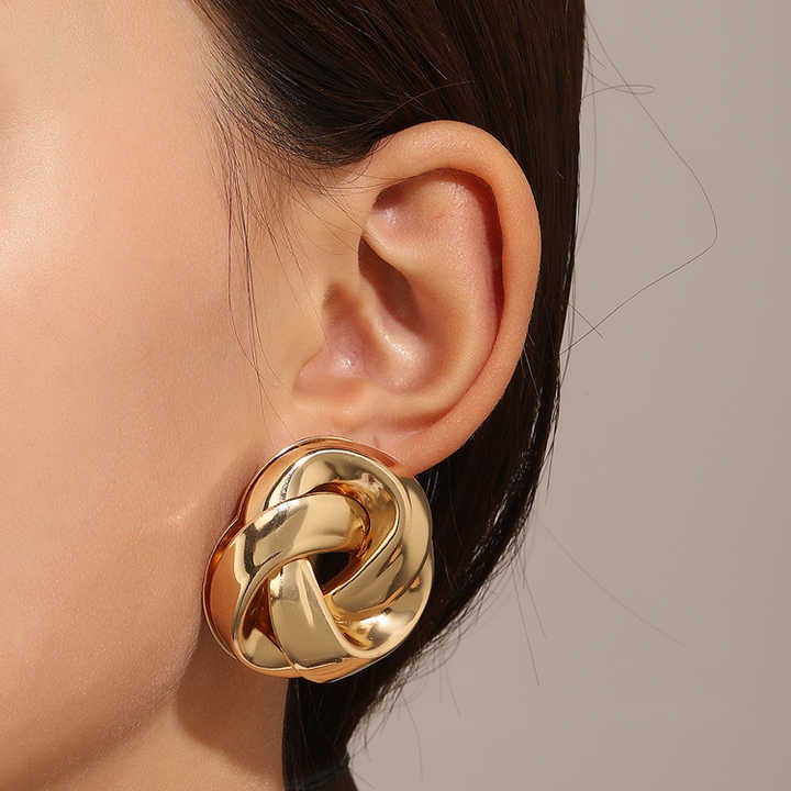 Knotted Designer Stud Earrings