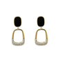 Crystal Black Drop Earring