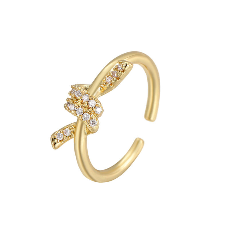 Golden Round Snake Ring