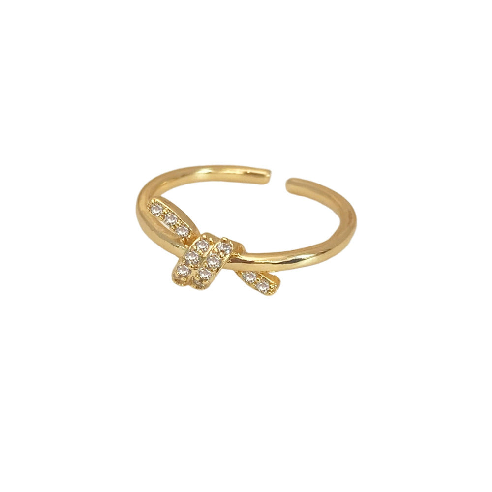 Golden Round Snake Ring