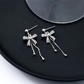 Silver Bow Ribbon Shape Earring