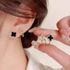 Gold Plated Crystal Stud Earrings